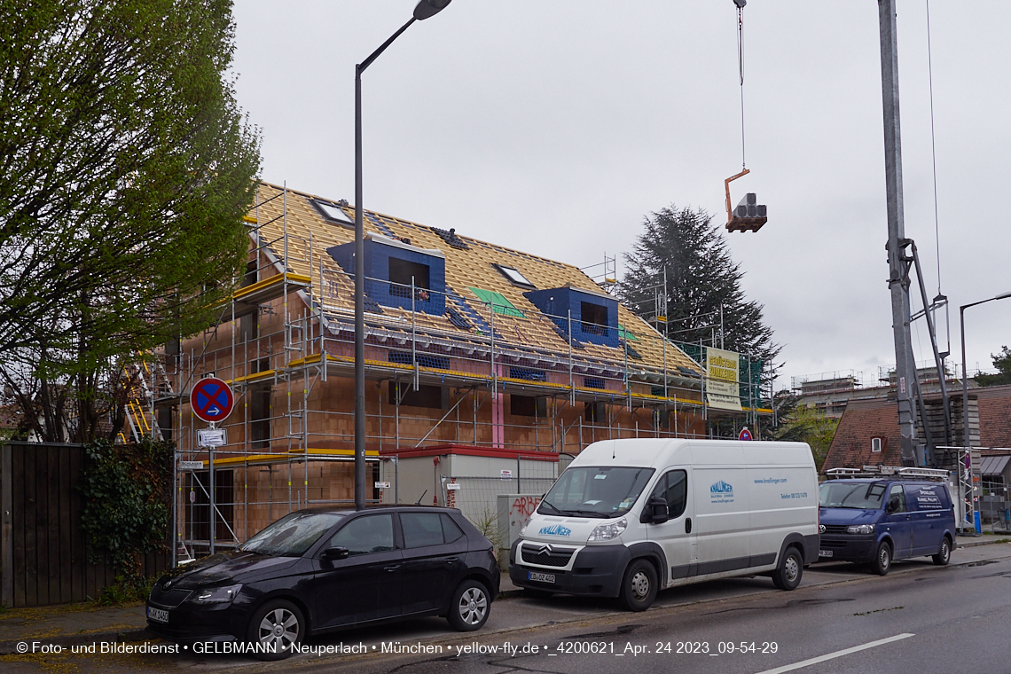 24.04.2023 - Baustelle Niederalmstraße 16 in Neuperlach